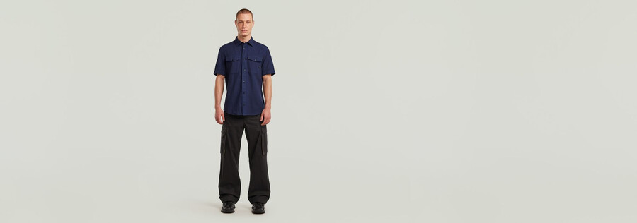 camicia slim marina