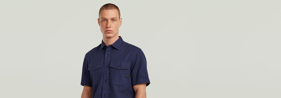 camicia slim marina