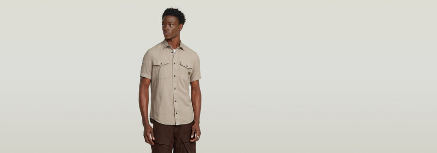 camicia slim marina