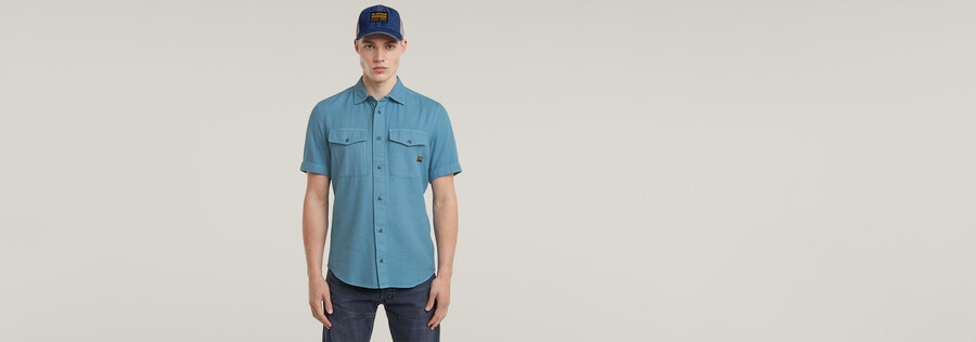camicia slim marina