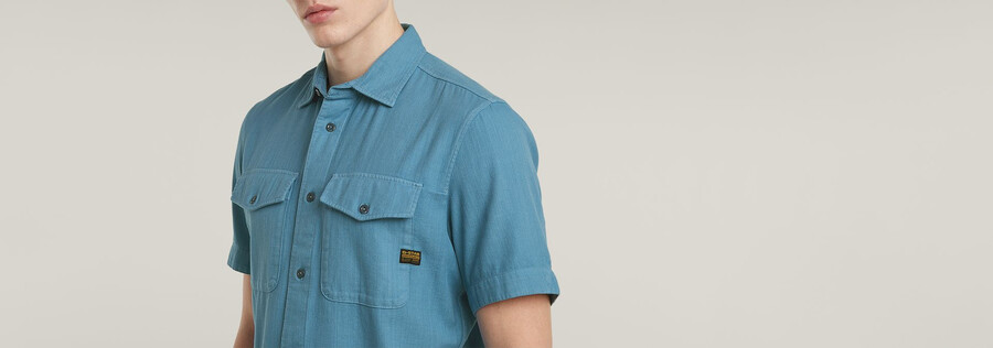 camicia slim marina