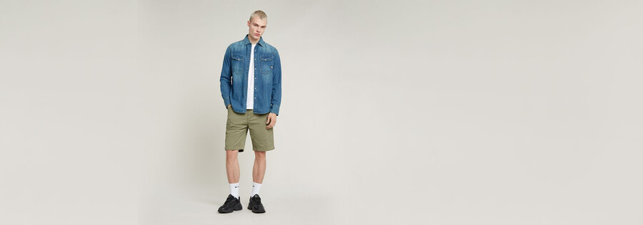 camicia in denim dakota slim