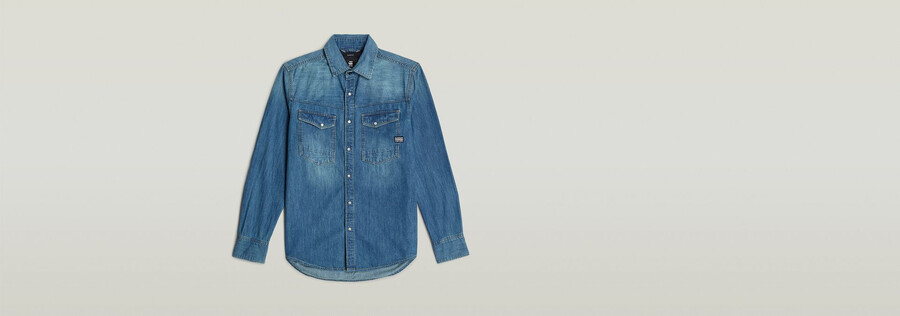 camicia in denim dakota slim