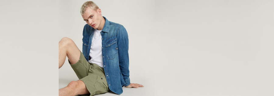 camicia in denim dakota slim