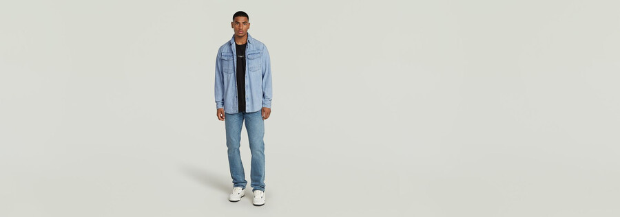 camicia in denim dakota slim