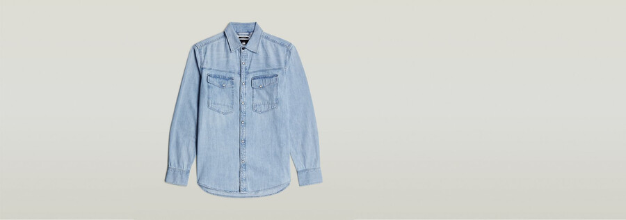 camicia in denim dakota slim