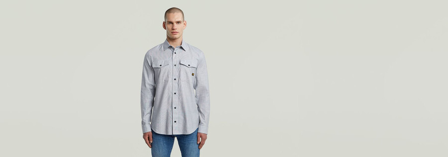 camicia slim marina