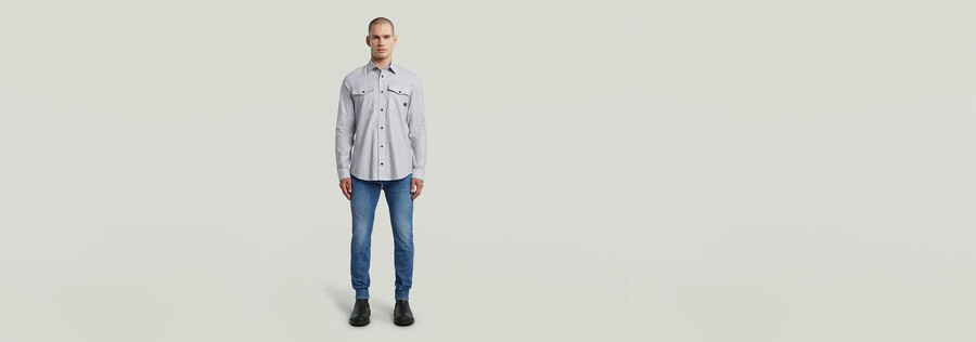camicia slim marina