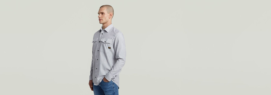 camicia slim marina