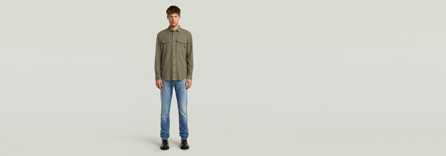 camicia slim marina