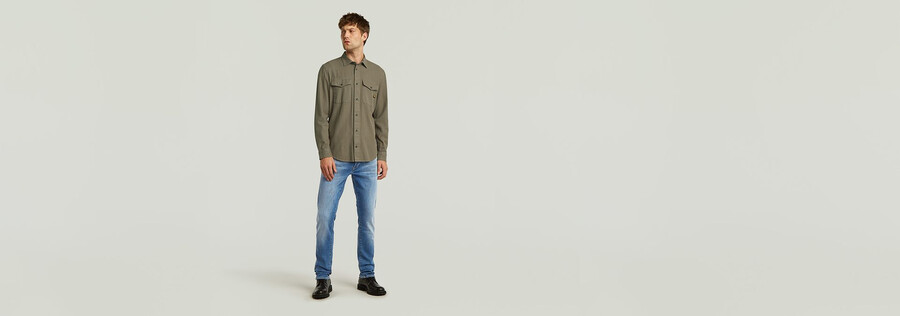 camicia slim marina