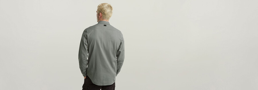 camicia slim marina