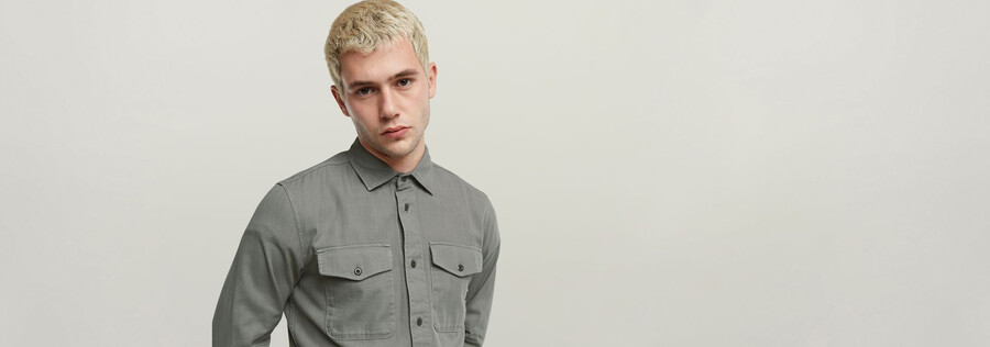 camicia slim marina