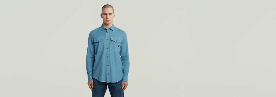 camicia slim marina