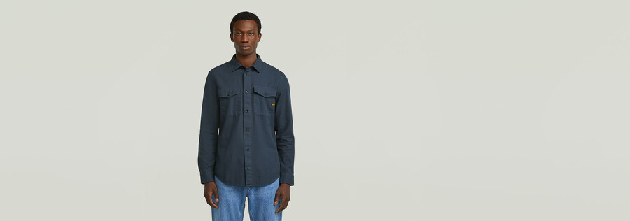 camicia slim marina