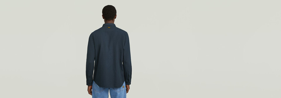 camicia slim marina
