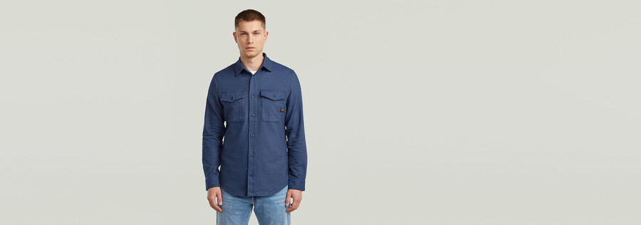 camicia slim marina