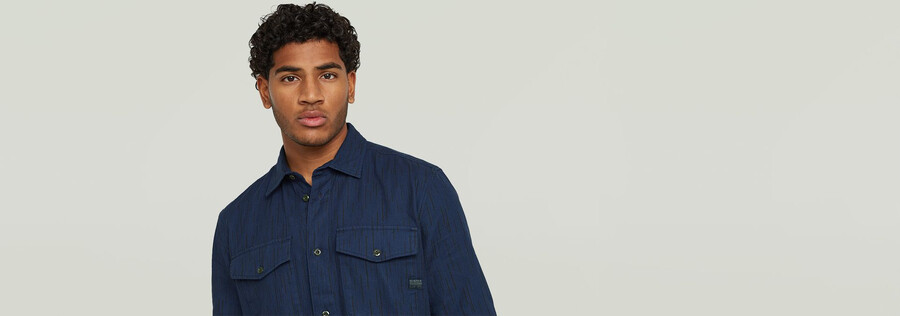 camicia slim marina