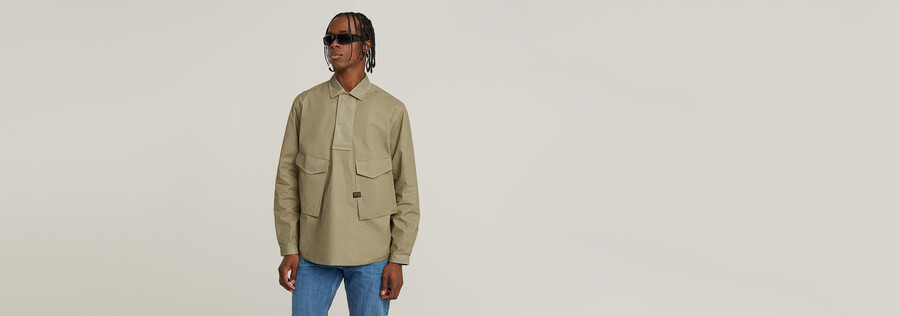 camicia anorak relaxed