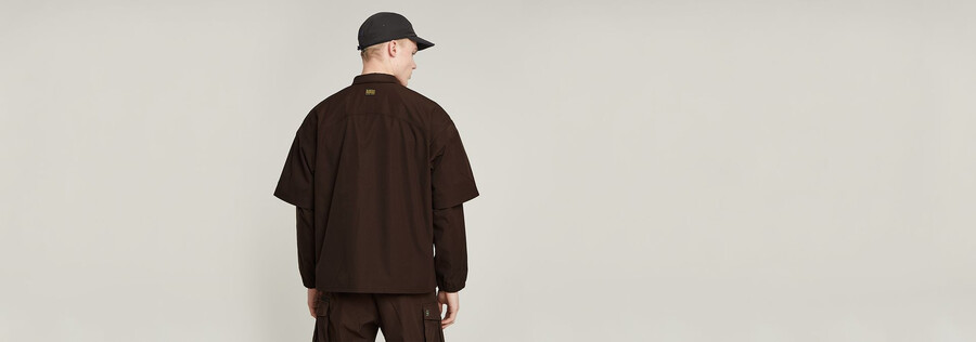 camicia modulare rilassata