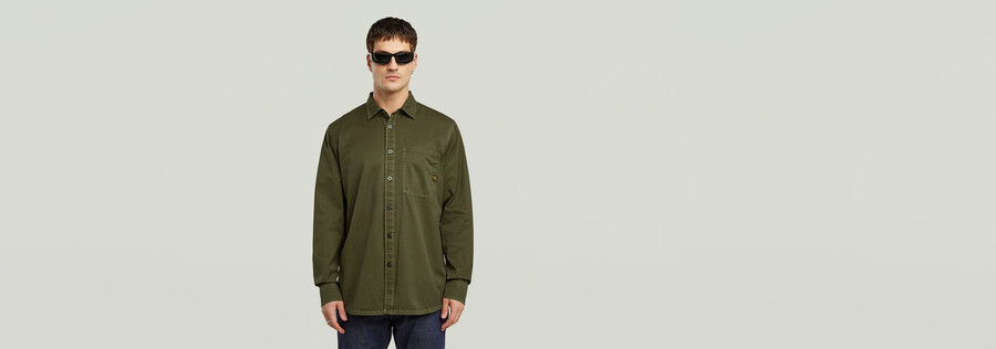 camicia regolare con una tasca