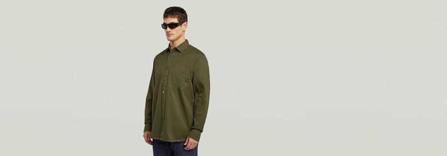 camicia regolare con una tasca