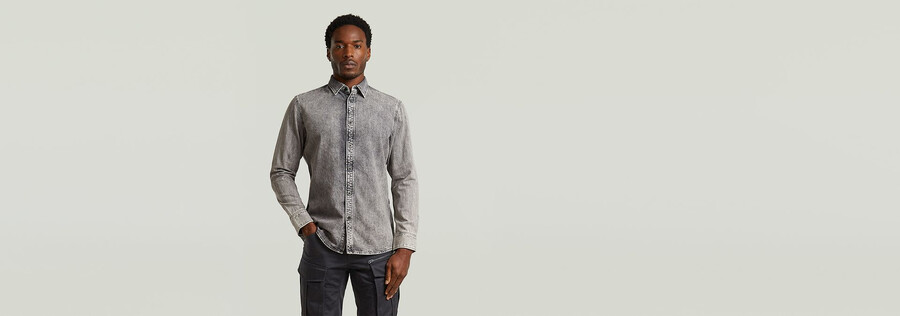 camicia pulita e sottile