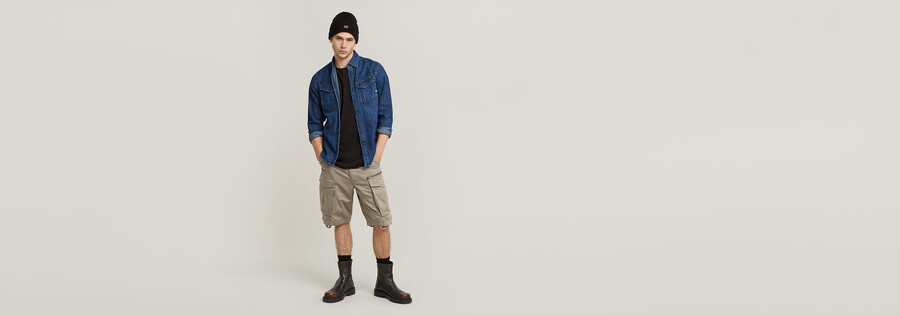 pantaloncini rovic zip relaxed