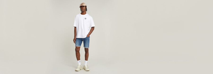3301 pantaloncini di jeans aderenti