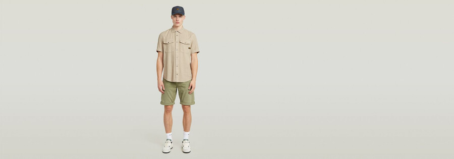 pantaloncini dritti mosa