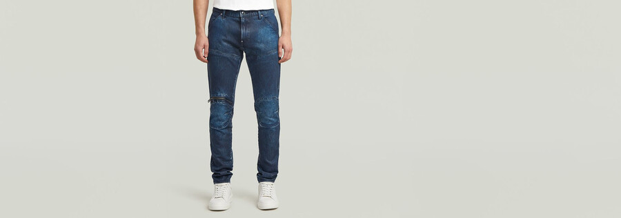 jeans skinny con zip e ginocchia 5620