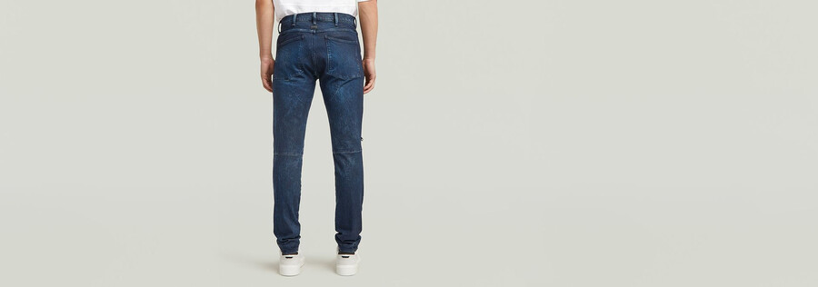 jeans skinny con zip e ginocchia 5620
