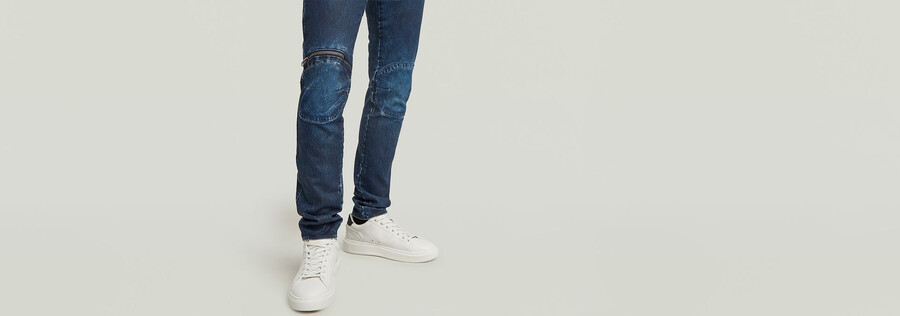 jeans skinny con zip e ginocchia 5620