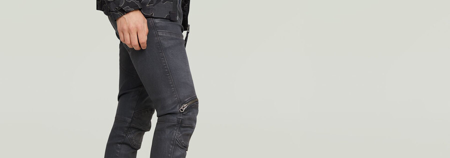 jeans skinny con zip e ginocchia 5620