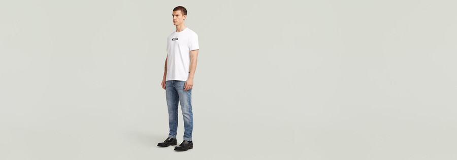jeans slim con cimosa 3301