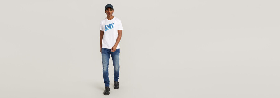 jeans slim a 5 tasche d-staq