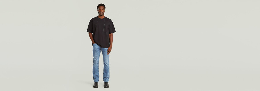 jeans dritti mosa
