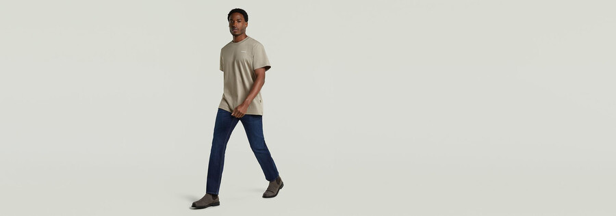jeans dritti mosa