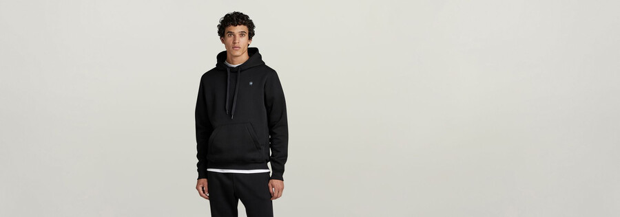 maglione con cappuccio premium core