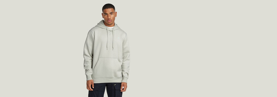 maglione con cappuccio premium core