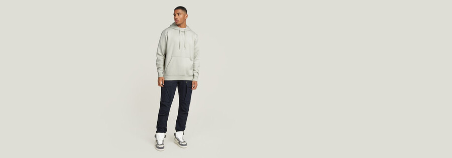 maglione con cappuccio premium core