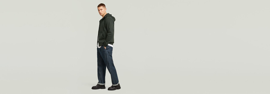 felpa con cappuccio e zip premium core
