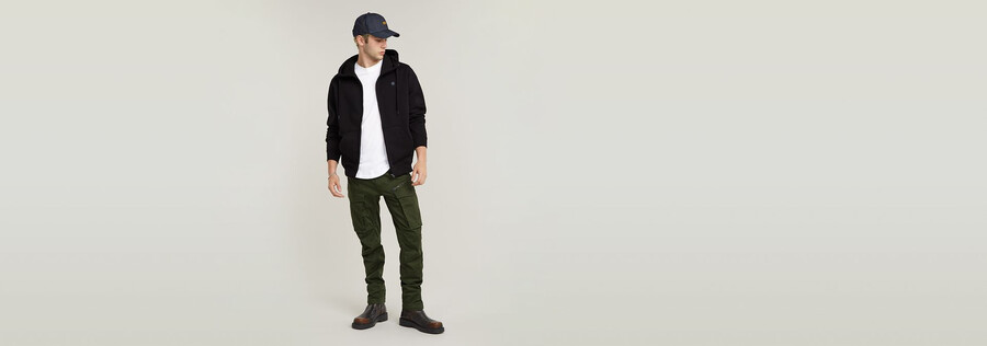 felpa con cappuccio premium core zip thru