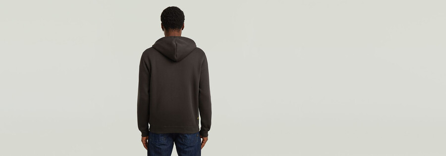 felpa con cappuccio e zip premium core