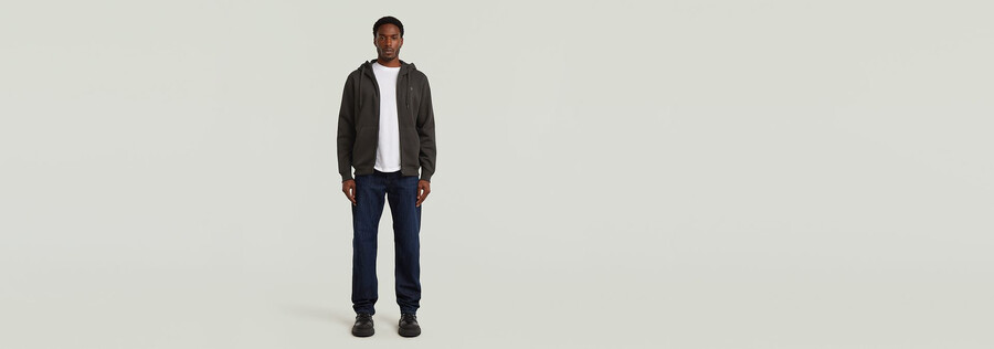 felpa con cappuccio e zip premium core