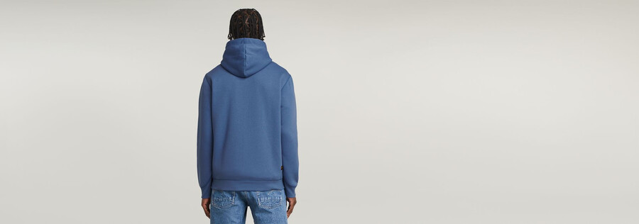 maglione con cappuccio e zip premium core