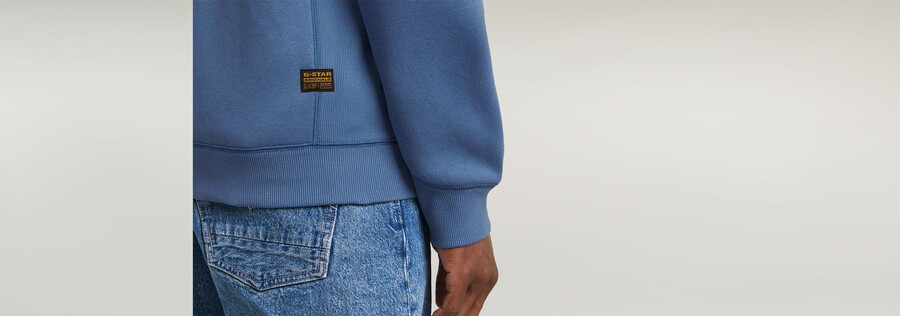 maglione con cappuccio e zip premium core