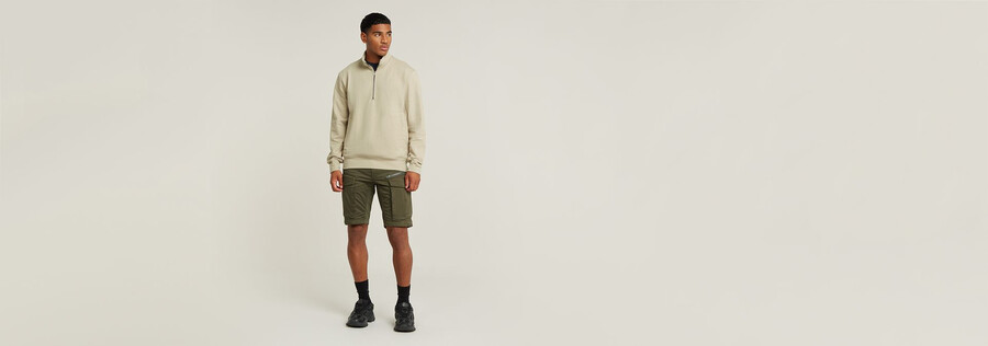 maglione con mezza zip nifous