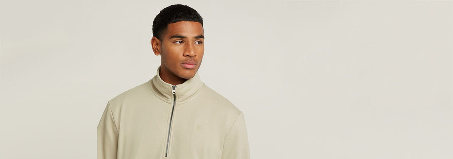 maglione con mezza zip nifous
