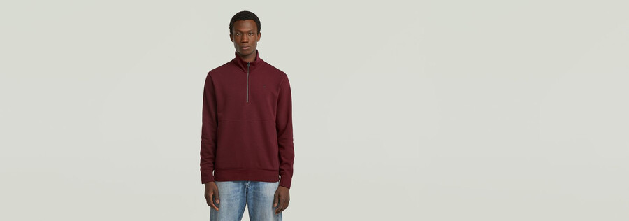 maglione con mezza zip nifous